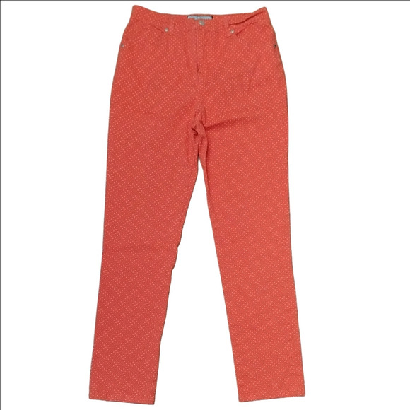 Charter Club - Orange Polka Dot Pants - Picture 1 of 3